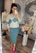 Жіночий трикотажний костюм  пряма спідниця міді і светер  бл10 фото 7