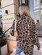 Жіноча сорочка штапельна з леопардовим принтом  67 фото 4