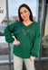 Жіночий тонкий ажурний светер оверсайз з V образною горловиною  401 фото 2