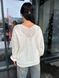 Жіночий тонкий ажурний светер оверсайз з V образною горловиною  401 фото 12